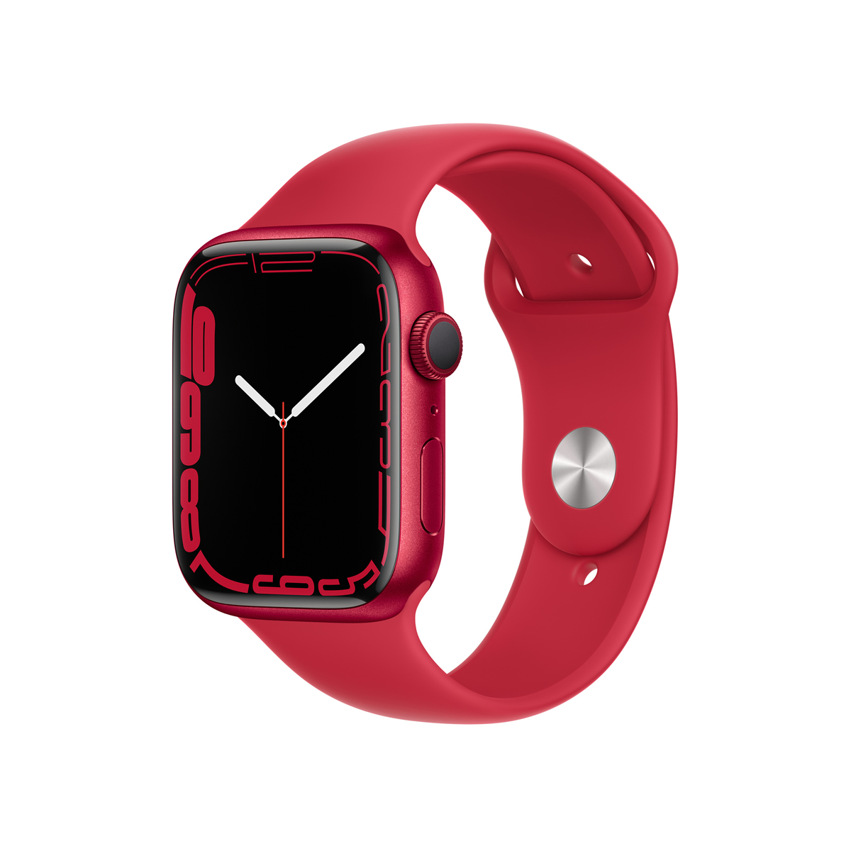 Apple Watch Series 7 GPS, 45mm (PRODUCT)RED Aluminium Case with (PRODUCT)RED Sport Band - Regular